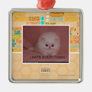 I hate everything metal tree decoration