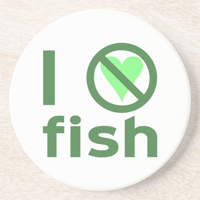 I Hate Fish Coaster (Front)