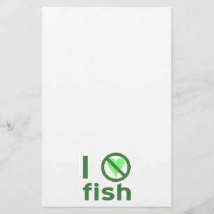 I Hate Fish Stationery