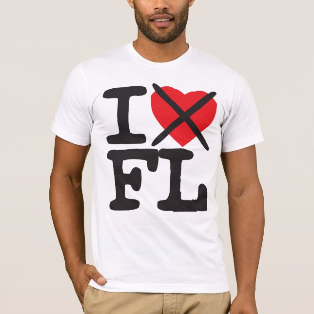 I Hate FL - Florida T-Shirt (Front)
