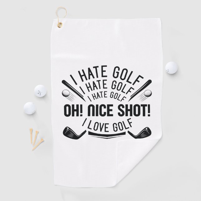 I Hate Golf Golf Towel (InSitu)