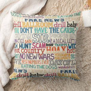I hate how stupid everything is typography cushion