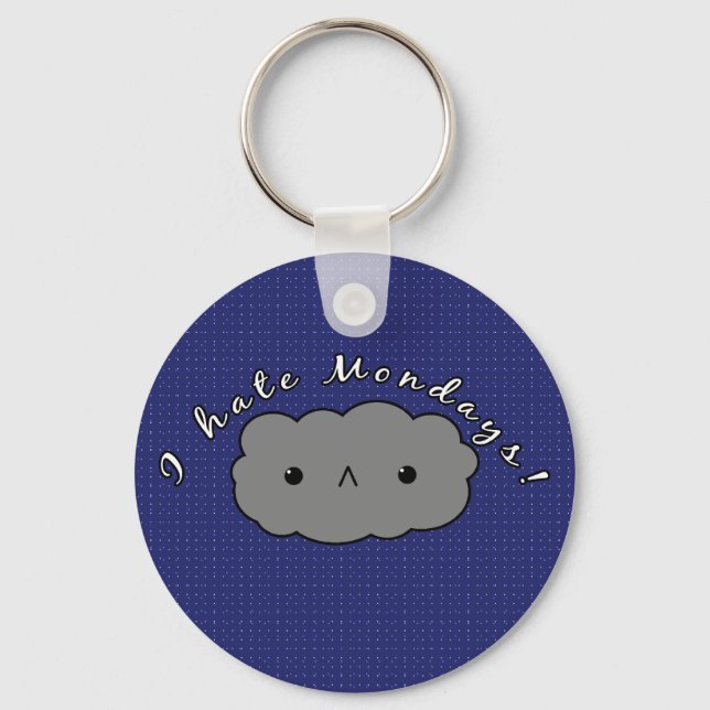 I Hate Mondays Key Ring (Front)