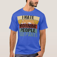 I Hate Morning People And Pants Funny Corgi Retro8