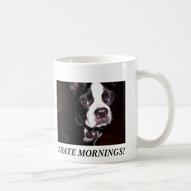 I HATE MORNINGS! COFFEE MUG (Right)