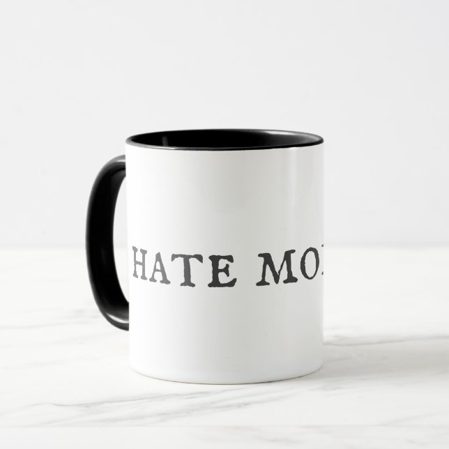 i hate mornings mug (Front Left)