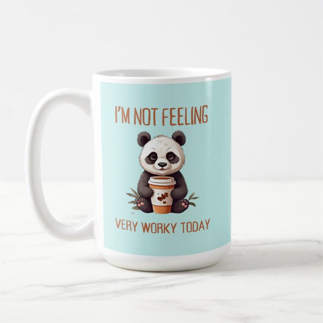 I Hate Mornings Panda Mug Funny (Left)