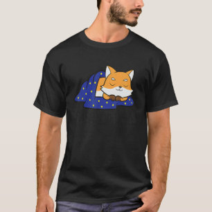 I Hate Mornings Sleeping Fox T-Shirt