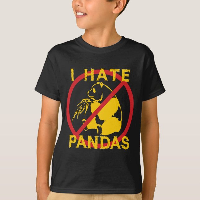 I Hate Pandas T-Shirt (Front)