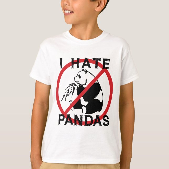 I Hate Pandas T-Shirt (Front)