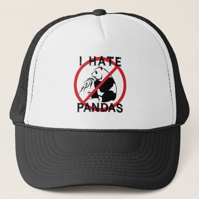 I Hate Pandas Trucker Hat (Front)