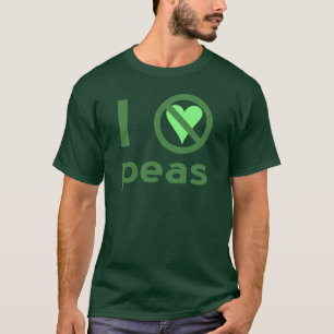 I Hate Peas Green Text T-Shirt