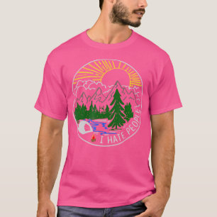 I Hate People I Love Camping Funny T-Shirt