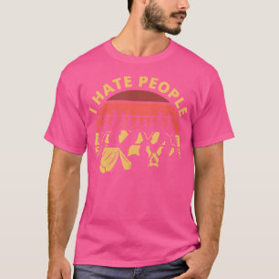 I Hate People I Love Camping Tent Camping T-Shirt