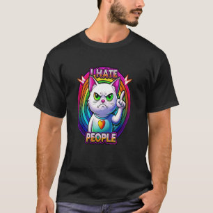 I Hate People Misanthrope Grumpy Anti-Social T-Shirt