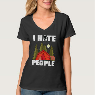 I Hate People Rv Van Camping Saying Happy Camper B T-Shirt