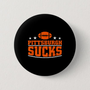 I Hate Pittsburgh Design Men Women Funny Pittsburg 6 Cm Round Badge