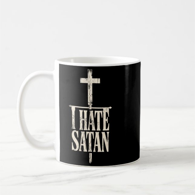 I Hate Satan Coffee Mug (Left)
