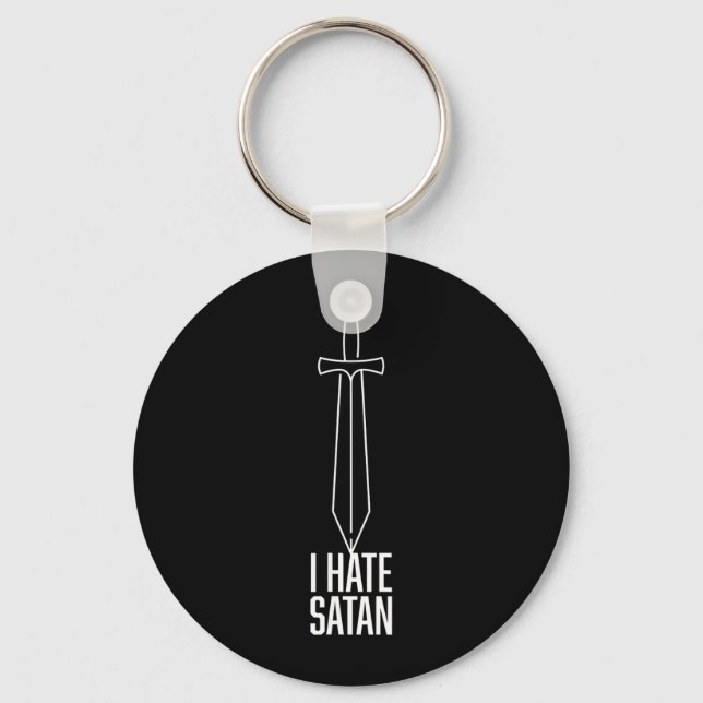 I Hate Satan Key Ring (Front)