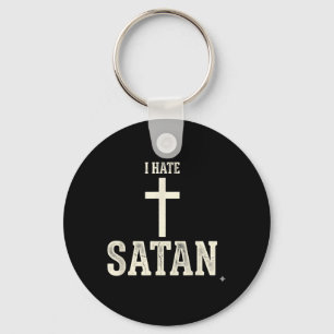 I Hate Satan Key Ring