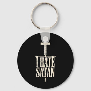 I Hate Satan Key Ring