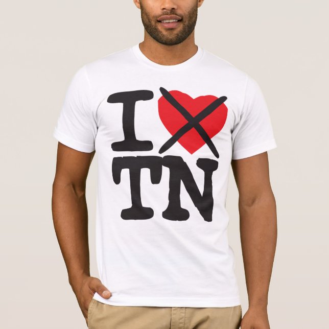 I Hate TN - Tennessee T-Shirt (Front)