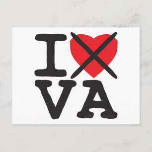 I Hate VA - Virginia Postcard