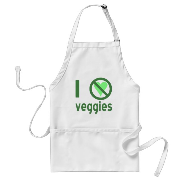 I Hate Veggies Standard Apron (Front)