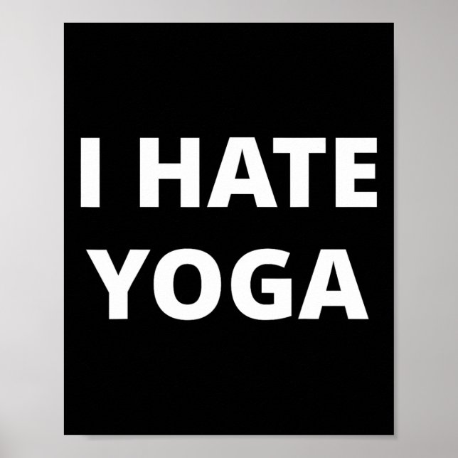 I Hate Yoga  Poster (Front)