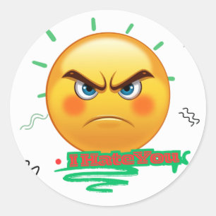 I Hate You Angry Emoji Sticker
