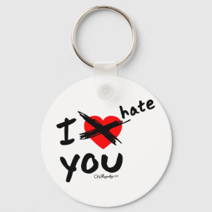 I hate you key ring