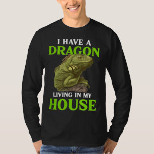 I Have A Bearded Dragon Living In My House Reptile T-Shirt
