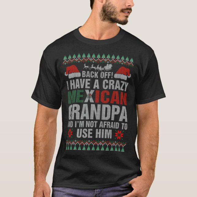I Have A Crazy Mexican exercise fashion  T-Shirt (Front)