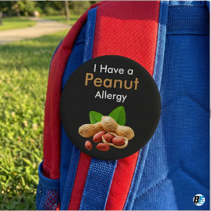 I Have A Peanut Allergy" Medical Alert Safety 7.5 Cm Round Badge