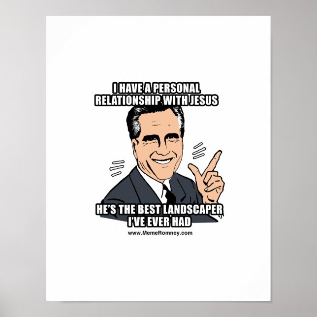 I HAVE A PERSONAL RELATIONSHIP WITH JESUS POSTER (Front)