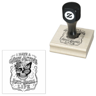I Have A Very Active.... Rubber Stamp