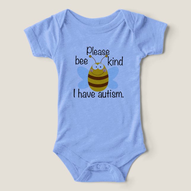 I Have Autism Cute Bee Pun (Design Front)
