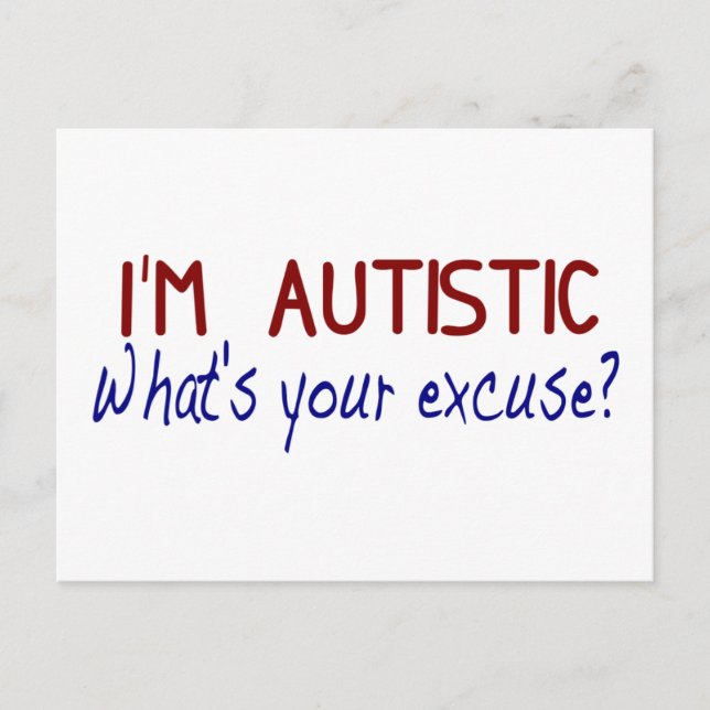 I Have Autism Postcard (Front)