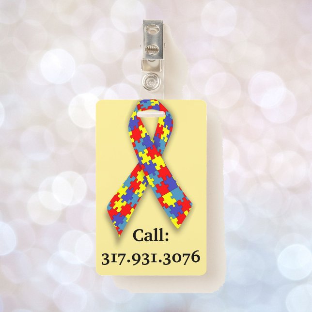 I Have Autism Sometimes I RUN - ID Badge Call Mum (Creator Uploaded)