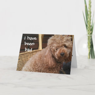 I HAVE BEEN BAD-BELATED BIRTHDAY CARD