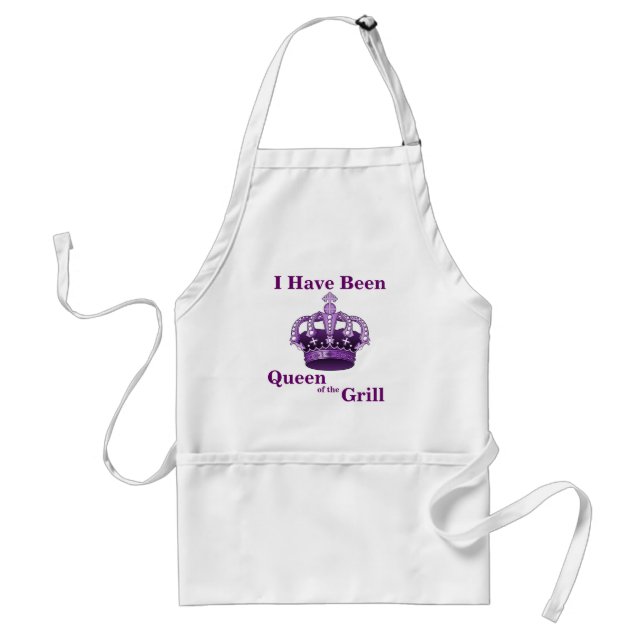 I Have Been Crowned Queen of the Grill Apron (Front)