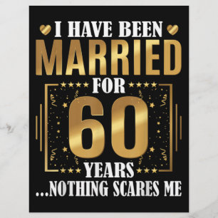 I Have Been Married for 60 Years 60th Wedding Custom Letterhead