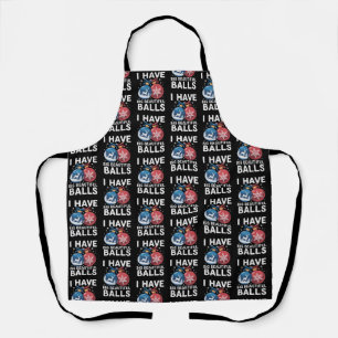 I Have Big Beautiful Balls Christmas Funny Couple Apron