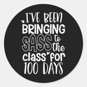 I Have Bringing S To The Cl 100 Days Of School Tea Classic Round Sticker