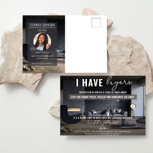 I Have Buyers Real Estate Holiday Postcard