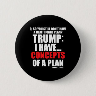 I Have... Concepts Of A Plan Voting Trump 2024 Ele 6 Cm Round Badge