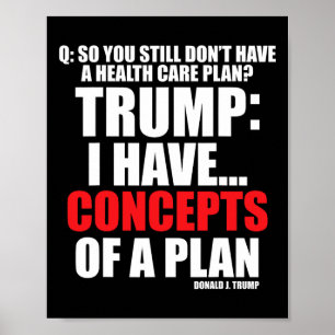 I Have... Concepts Of A Plan Voting Trump 2024 Ele Poster