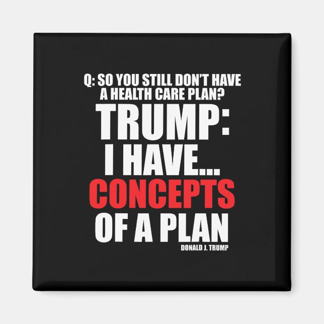 I Have... Concepts Of A Plan Voting Trump Election Magnet (Front)