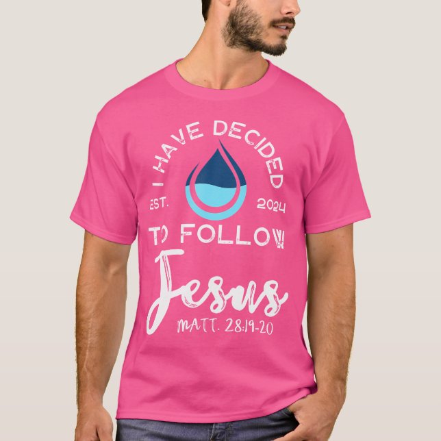 I Have Decided To Follow Jesus 2024 Black T-Shirt (Front)