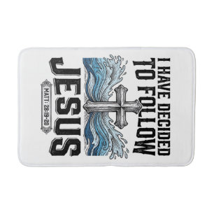 I Have Decided To Follow Jesus Vintage Shirt Bath Mat